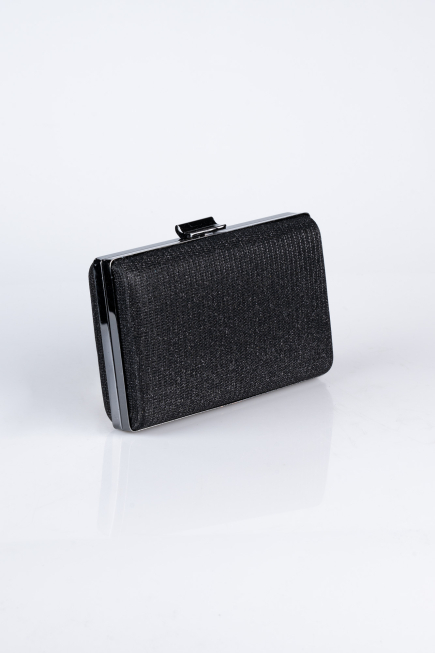 Abendtasche Glitzernd Schwarz V275