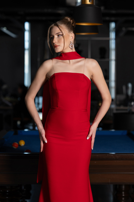 Abendkleid Lang Rot ABU5981
