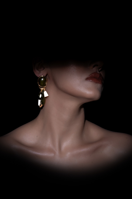 Ohrschmuck Khaki DF1062