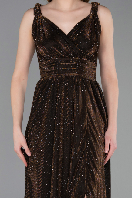 Abschlusskleid Lang Kupfer ABU6045