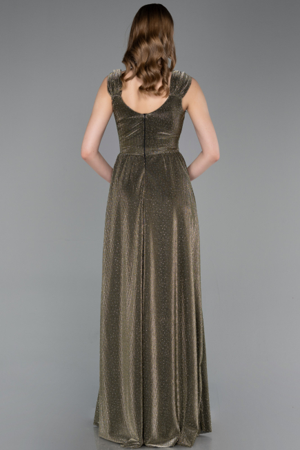 Abschlusskleid Lang Gold ABU6045