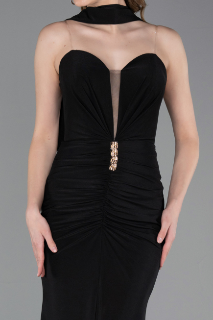 Abschlusskleid Lang Schwarz ABU6051