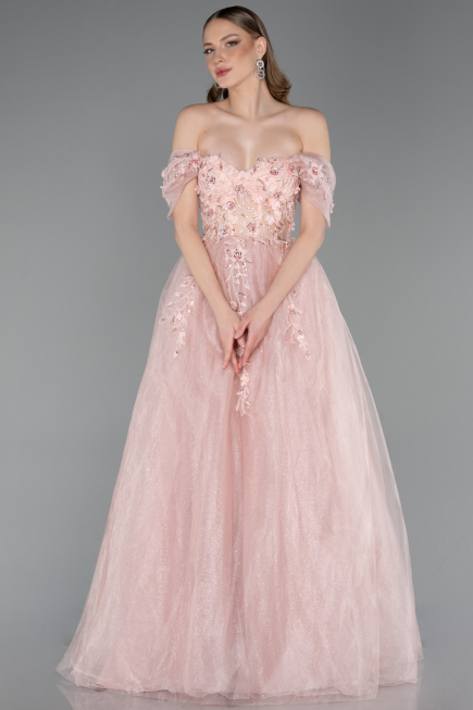 Abendkleid Lang Puder ABU6056