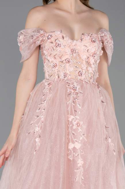 Abendkleid Lang Puder ABU6056