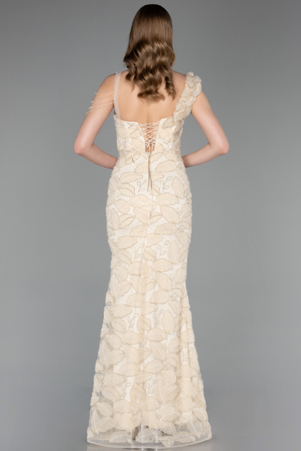 Abendkleid Lang Beige ABU6059