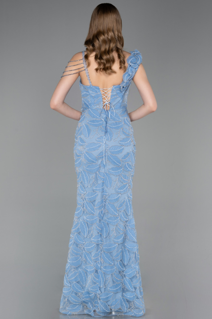 Abendkleid Lang Indigo ABU6059