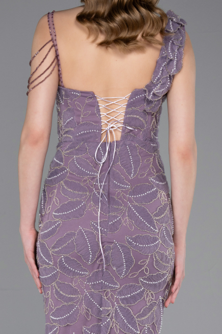 Abendkleid Lang Lavendel ABU6059