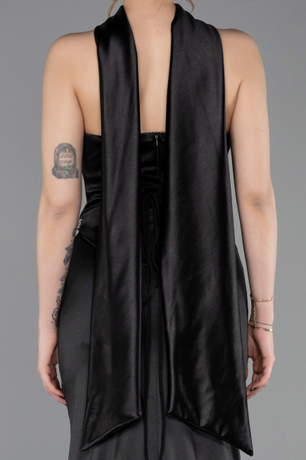 Abschlusskleid Lang Schwarz ABU6079