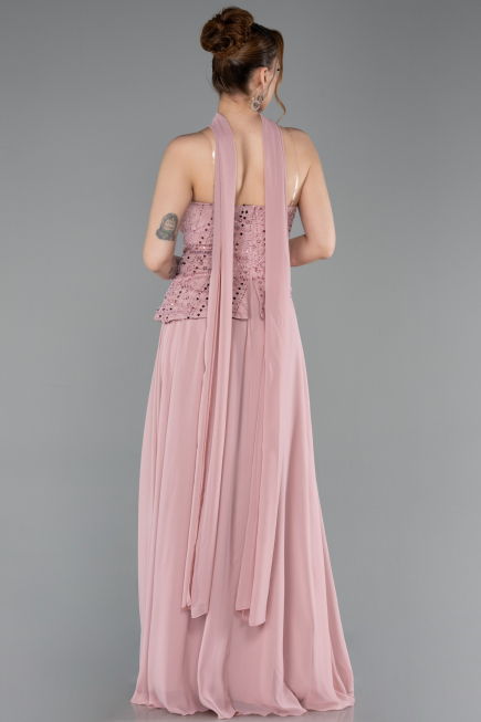 Abendkleid Lang Chiffon Puder ABU6081
