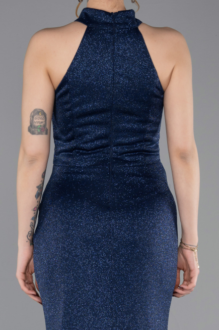 Abendkleid Lang Marineblau ABU6083