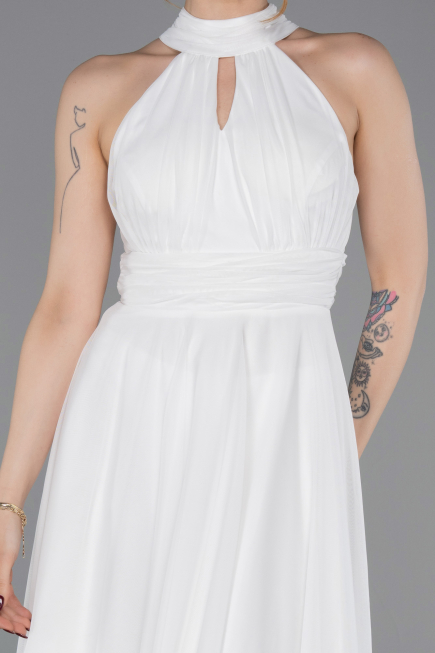 Partykleid Kurz Weiß ABK2612