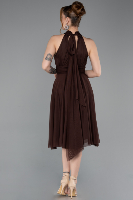 Partykleid Kurz Braun ABK2612