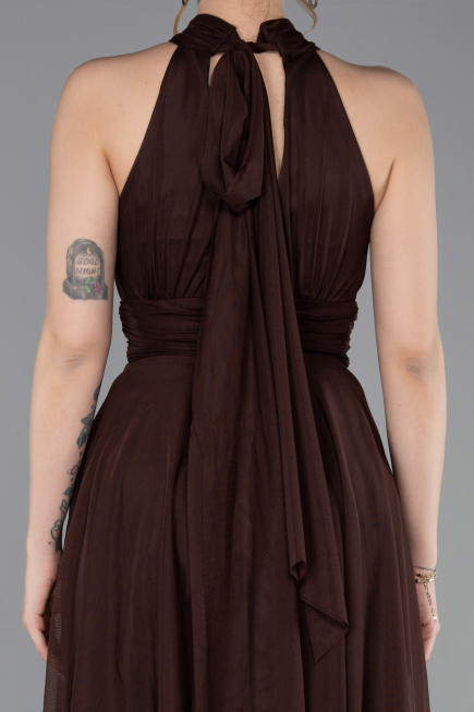 Partykleid Kurz Braun ABK2612