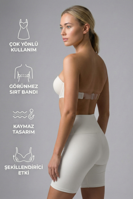 Görünmez & Dekolte Sütyen Weiß EM701