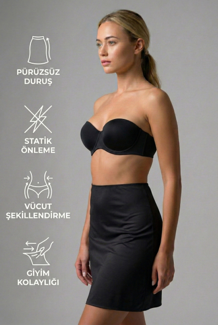 Reifrock Petticoat Schwarz EM505