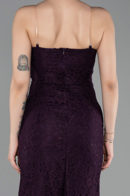 Abschlusskleid Lang Spitze Violette ABU6077