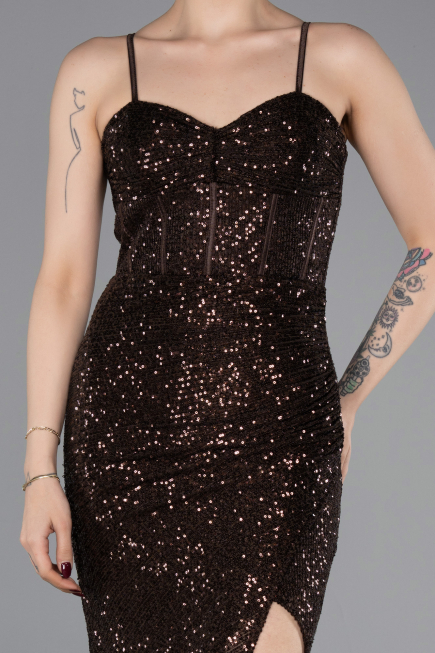 Abschlusskleid Lang Marineblau ABU6106