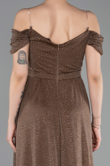 Abendkleid Lang Kupfer ABU6107