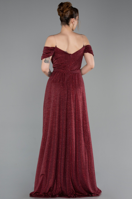 Abendkleid Lang Weinrot ABU6107