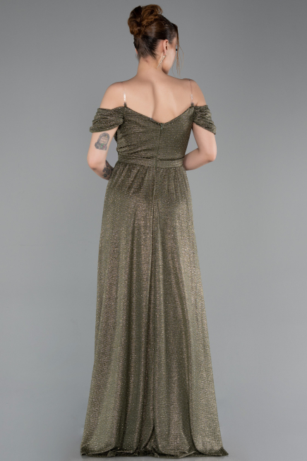 Abendkleid Lang Khaki ABU6107