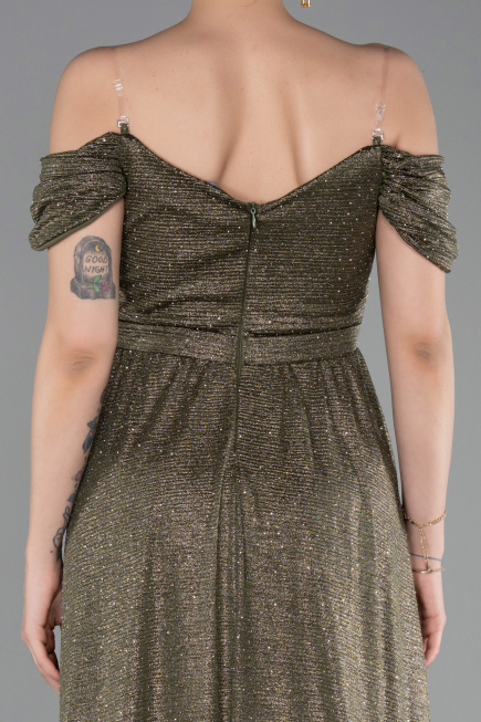 Abendkleid Lang Khaki ABU6107