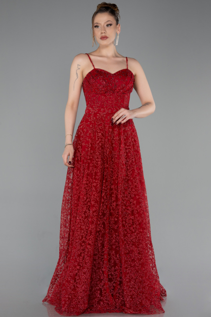 Abendkleid Lang Rot ABU6108