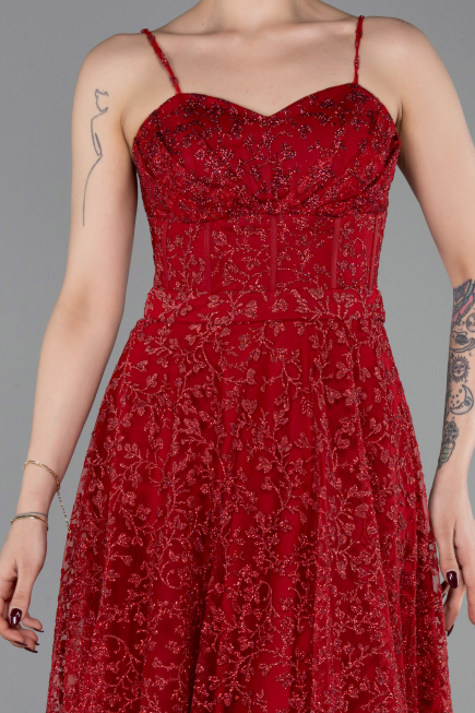 Abendkleid Lang Rot ABU6108
