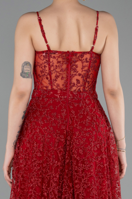 Abendkleid Lang Rot ABU6108