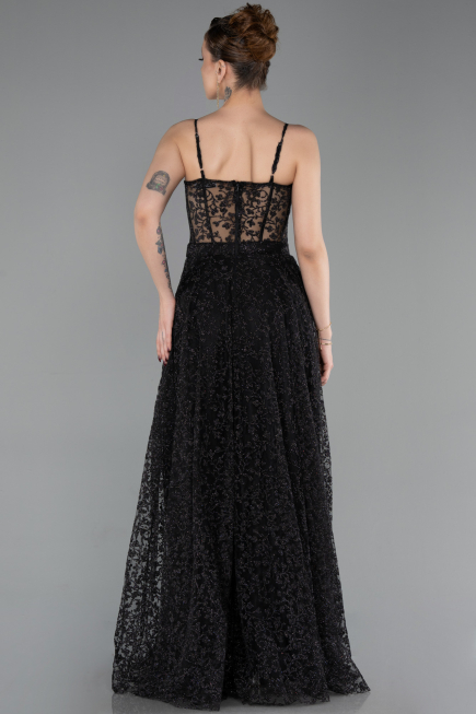 Abendkleid Lang Schwarz ABU6108