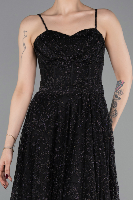 Abendkleid Lang Schwarz ABU6108