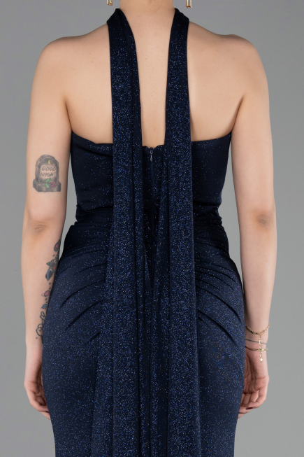 Abendkleid Lang Marineblau ABU6112