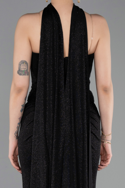 Abendkleid Lang Schwarz ABU6112