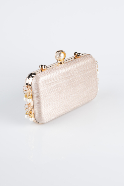 Abendtasche Laserschnitt Gold KC714