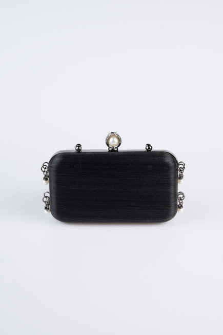Abendtasche Laserschnitt Schwarz KC714