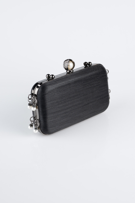 Abendtasche Laserschnitt Schwarz KC714