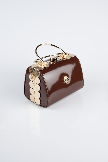 Braun Abendtaschen Lackleder KC170