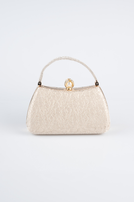 Abendtasche Gemustert Gold KC752
