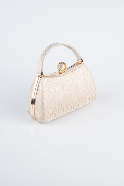 Abendtasche Gemustert Gold KC752