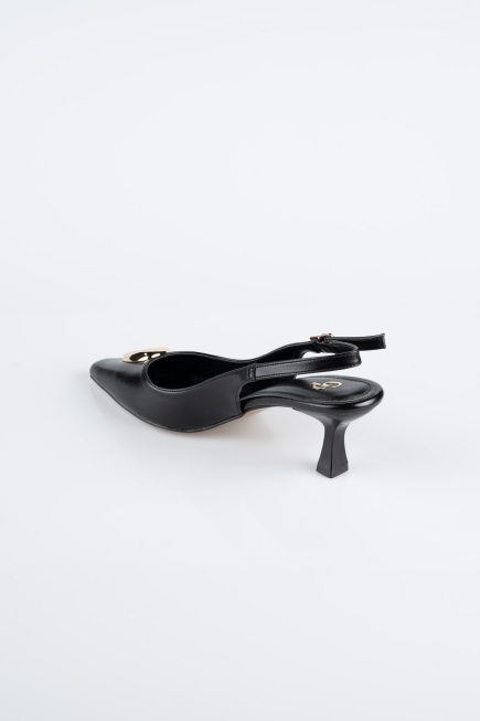 Stiletto Leder Schwarz ABD2108