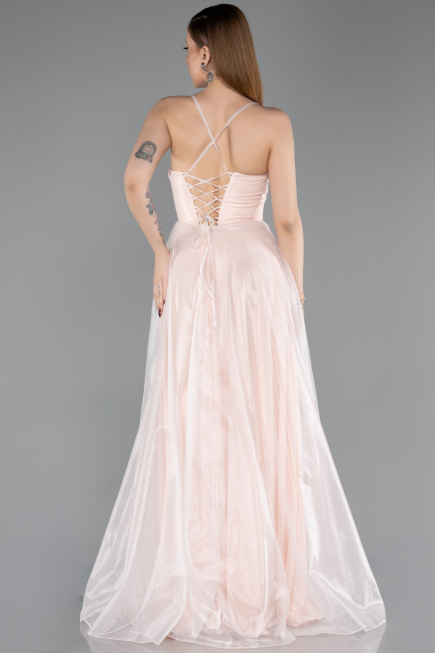 Abschlusskleid Lang Puder ABU6123