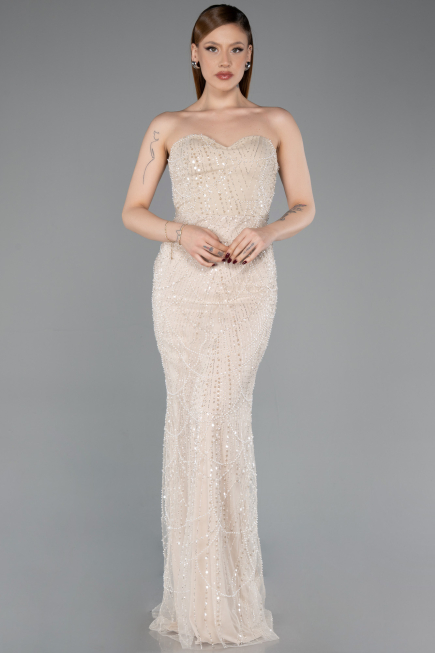 Gold Abendkleid Lang ABU4517