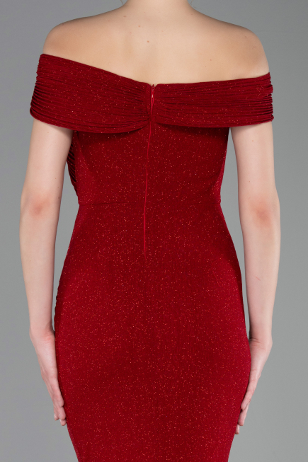 Abschlusskleid Lang Rot ABU6151