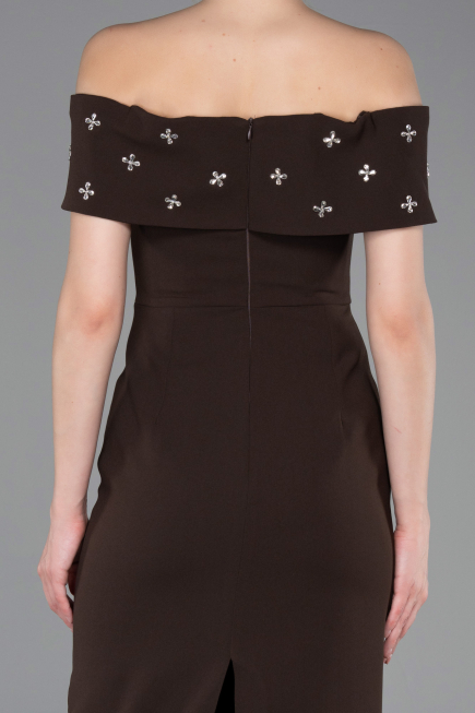 Abschlusskleid Lang Braun ABU6161
