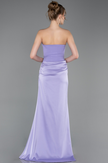 Abschlusskleid Lang Satin Lila ABU6096