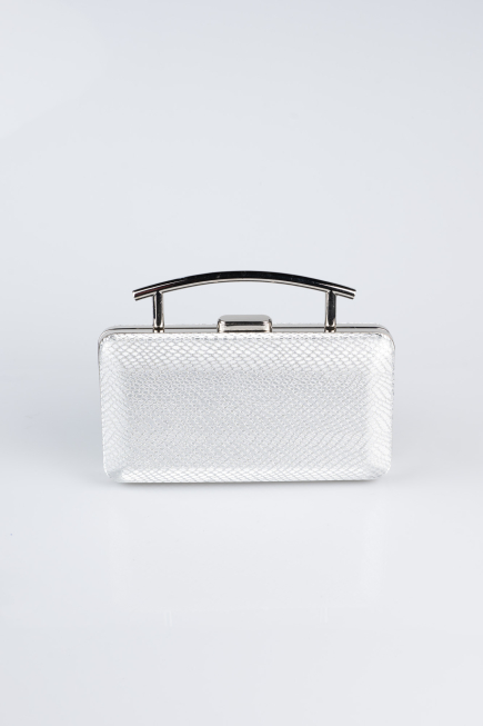 Abendtaschen Gemustert Silber SH861