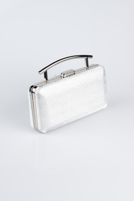 Abendtaschen Gemustert Silber SH861