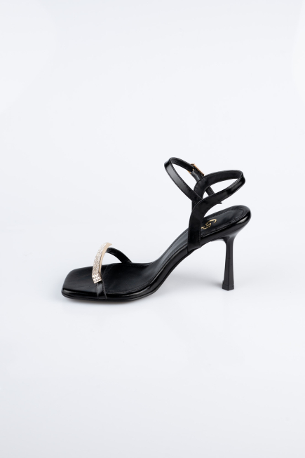 Party-Schuhe Leder Schwarz AB2117