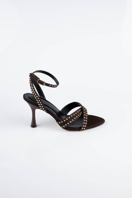 Party-Schuhe Steinbesetzt Braun AB2118