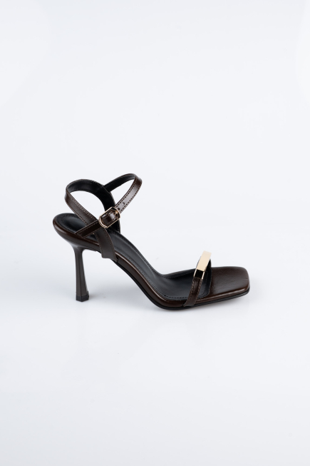 Party-Schuhe Leder Braun ABD2116