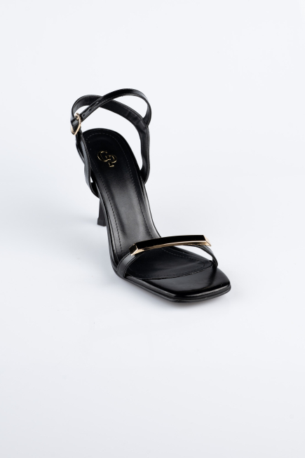 Party-Schuhe Leder Schwarz ABD2116